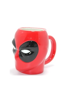 3d Kabartmalı Kupa Bardak - Marvel Deadpool Figürlü