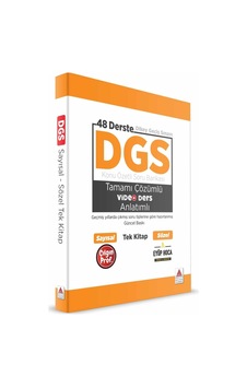DGS Kitap Konu Özetli Soru Bankası Video Anlatımlı Tek Kitap - Sefa Türker - Eyüp Mercan - Delta Kültür DGS Kitap Konu Özetli Soru Bankası Video Anlatımlı Tek Kitap - Sefa Türker - Eyüp Mercan - Delta Kültür