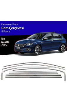 Fiat Egea Hb Tamtur 8 Parça Krom Cam Çıtası Fiat Egea Hb Tamtur 8 Parça Krom Cam Çıtası