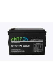 Antfea 12.8v200ah Abs Lityum Akü Lifepo4 Tv Sigortalı Akü