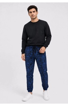 Freedom Storee Erkek Siyah Mavi Yazı Desenli İki İplik Şardonlu Jogger Eşofman Altı Çok Renkli Freedom Storee Erkek Siyah Mavi Yazı Desenli İki İplik Şardonlu Jogger Eşofman Altı Çok Renkli
