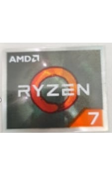 OEM AMD RYZEN 7 Sticker v2 Etiket D131 OEM AMD RYZEN 7 Sticker v2 Etiket D131