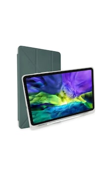 Apple İpad 2025 10.9 10.nesil A16 Kılıf Kalemlikli Mars Tablet Kılıfı - Koyu Yeşil - Apple İpad 2025 10.9 10.nesil A16 Kılıf Kalemlikli Mars Tablet Kılıfı - Koyu Yeşil -