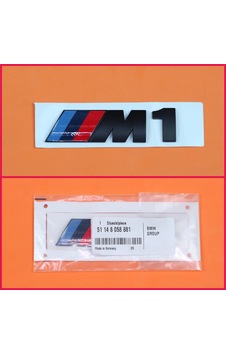 Bmw M1 Siyah Logo Yazı 77Mm