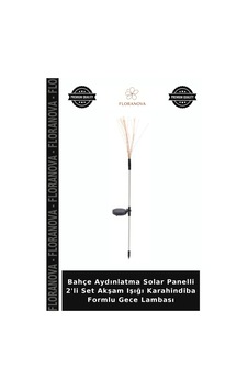 Bahçe Aydınlatma Solar Panelli 2'li Set Akşam Işığı Karahindiba Formlu Gece Lambası Bahçe Aydınlatma Solar Panelli 2'li Set Akşam Işığı Karahindiba Formlu Gece Lambası