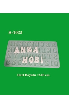 Alfabe Harf Ve Rakam Silikon Kalıp S1025 Alfabe Harf Ve Rakam Silikon Kalıp S1025