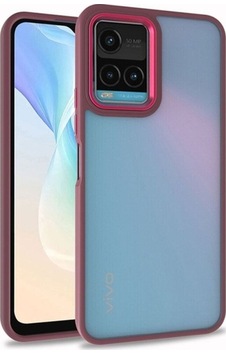 Vivo Y32 Kılıf Zore Flora Kapak Kırmızı Vivo Y32 Kılıf Zore Flora Kapak Kırmızı