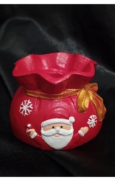 Dekoratif El Yapımı %100 Taş Tozu Sukulent Kaktüs Saksı Noel Temalı Saksı Dekoratif El Yapımı %100 Taş Tozu Sukulent Kaktüs Saksı Noel Temalı Saksı