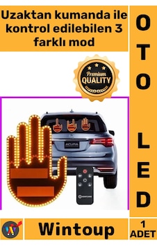 Led Dekoratif Kablosuz Oto Dış Modifiye Gece Hareketli Selamlama Kumandalı 3 Modlu El Şeklinde Led Led Dekoratif Kablosuz Oto Dış Modifiye Gece Hareketli Selamlama Kumandalı 3 Modlu El Şeklinde Led