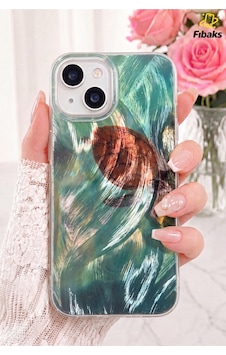 Fibaks iPhone 13/14/15 Uyumlu Kılıf Hologramlı Caretta Kaplumbağa Desenli Darbe Emici Kamera Korumalı Silikon Fibaks iPhone 13/14/15 Uyumlu Kılıf Hologramlı Caretta Kaplumbağa Desenli Darbe Emici Kamera Korumalı Silikon