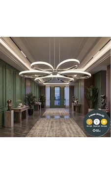 Yonca 6 Lı Krom Sarkıt 3 Renkli Salon Mutfak Çocuk Odası Yemek Masası Ve Antre İçin Modern Led Yonca 6 Lı Krom Sarkıt 3 Renkli Salon Mutfak Çocuk Odası Yemek Masası Ve Antre İçin Modern Led