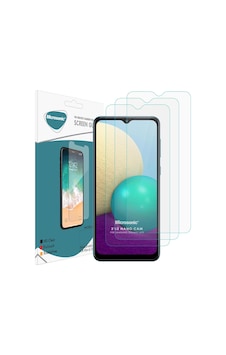 Microsonic Samsung Galaxy Uyumlu A02 Screen Protector Nano Glass Cam Ekran Koruyucu 3'lü Paket