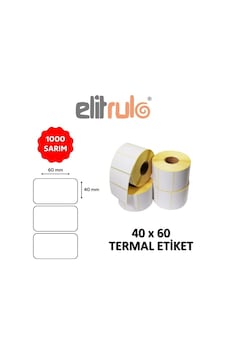 Elitrulo Barkod Etiketi 40x60 Termal - 1000 Adet Elitrulo Barkod Etiketi 40x60 Termal - 1000 Adet