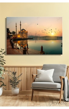 Yatay Kanvas Duvar Tablosu Tekli Salon Mutfak Ofis İstanbul Beşiktaş Ortaköy Cami Yatay Kanvas Duvar Tablosu Tekli Salon Mutfak Ofis İstanbul Beşiktaş Ortaköy Cami