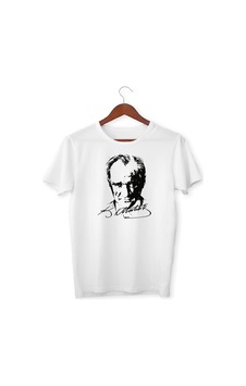 Kidsmadamiko Atatürk Baskılı Erkek Çocuk Tişört 5-14 Yaş Beyaz Kidsmadamiko Atatürk Baskılı Erkek Çocuk Tişört 5-14 Yaş Beyaz