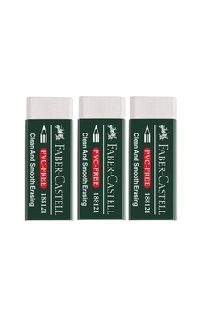 Faber Castell Pvc Free No:20 Büyük Boy Beyaz Silgi 3 Lü Faber Castell Pvc Free No:20 Büyük Boy Beyaz Silgi 3 Lü