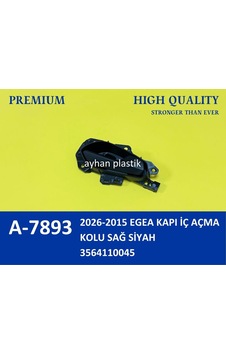 Ayhan A7893 Kapı İç Açma Kolu Sağ Fıat Egea 15 Siyah 3564110045 - Ayhan A7893 Kapı İç Açma Kolu Sağ Fıat Egea 15 Siyah 3564110045 -
