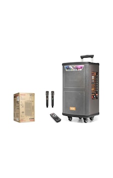 Ndr Ndr515 Çift Karaoke Mikrofonlu Bluetooth Hoparlör Fm Radyo 80w 15 İnç Kumandalı Ahşap Ndr Ndr515 Çift Karaoke Mikrofonlu Bluetooth Hoparlör Fm Radyo 80w 15 İnç Kumandalı Ahşap