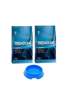 Trendline Somunlu Yetişkin Kedi Maması 2 x 1 KG + Küçük Mama Kabı Trendline Somunlu Yetişkin Kedi Maması 2 x 1 KG + Küçük Mama Kabı