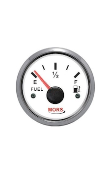 Mors Yakıt Göstergesi 12-24V Çap 55Mm Beyaz Mors Yakıt Göstergesi 12-24V Çap 55Mm Beyaz