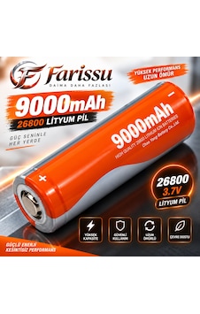 Farissu 3.7v 9000 Mah Şarj Edilebilir Li-ion Lityum-iyon Pil Farissu 3.7v 9000 Mah Şarj Edilebilir Li-ion Lityum-iyon Pil