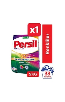 5 Kg Renkliler İçin Toz Çamaşır Deterjanı 33 Yıkama 5 Kg Renkliler İçin Toz Çamaşır Deterjanı 33 Yıkama
