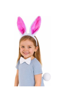 Fuşya Pembe Tavşan Kulak Papyon Kuyruk 3& 39 Lü Semeglbl - 21 Parti Seti Fuşya Pembe Tavşan Kulak Papyon Kuyruk 3& 39 Lü Semeglbl - 21 Parti Seti