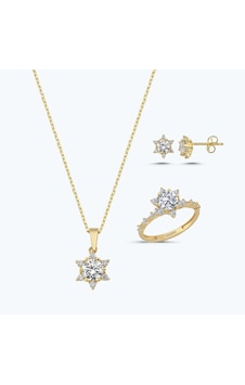 Altınbaş Altın Üçlü Lotus Set Autk0037-y-24627-set Altınbaş Altın Üçlü Lotus Set Autk0037-y-24627-set
