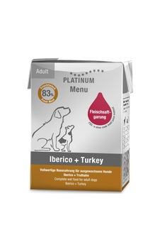 Menü İberico Domuz Etli Ve Hindili Yetişkin Köpek Yaş Maması 12 X 185 G