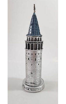 Galata Kulesi Biblo Gümüş 23 Cm Galata Kulesi Biblo Gümüş 23 Cm