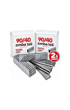 2'li Paket - Ithal 9040 90 Serisi Havalı Zımba Teli 40 Mm 10.000 Adet