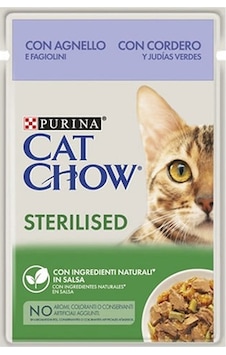 Purina Cat Chow Pouch Kısırlaştırılmış Kuzu Etli Yetişkin Kedi Maması 6 x 85 G Purina Cat Chow Pouch Kısırlaştırılmış Kuzu Etli Yetişkin Kedi Maması 6 x 85 G