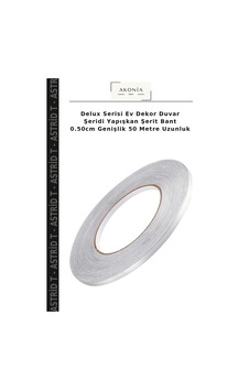 Delux Serisi Ev Dekor Duvar Şeridi Yapışkan Şerit Bant 0.50cm Genişlik 50 Metre Uzunluk Delux Serisi Ev Dekor Duvar Şeridi Yapışkan Şerit Bant 0.50cm Genişlik 50 Metre Uzunluk