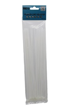 25pcs Beyaz 3.6x250mm Plastik Cırt Kelepçe 4741