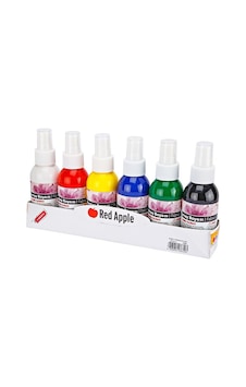 Red Apple Sprey Kumaş Boyası 6 Renk X 100 Ml Red Apple Sprey Kumaş Boyası 6 Renk X 100 Ml