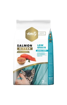 Amity Super Premium Somonlu Düşük Tahıllı Yavru Kedi Maması 2 KG Amity Super Premium Somonlu Düşük Tahıllı Yavru Kedi Maması 2 KG
