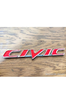 Civic Fd6 Kırmızı Bagaj Amblem 3d Metal Yazı Logo Honda Civic Uyumlu Arka Kapak İçin 3m Bantlı Spor Civic Fd6 Kırmızı Bagaj Amblem 3d Metal Yazı Logo Honda Civic Uyumlu Arka Kapak İçin 3m Bantlı Spor