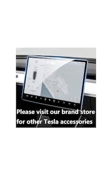 Tesla İle Uyumlu Model Y 15 İnç 2023 2024 Multimedya Auido Ekran Koruyucu Cam Film Çizilmez Araç Scr
