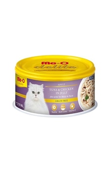 Me-O Delite Ton Balık ve Tavuklu Tahılsız Jelly Konserve Yetişkin Kedi Maması 80 G