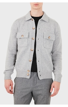 Gran Sasso % 100 Yün Regular Fit Düğmeli Cepli Örme Erkek Ceket 13109 25079 071 Gri Gran Sasso % 100 Yün Regular Fit Düğmeli Cepli Örme Erkek Ceket 13109 25079 071 Gri