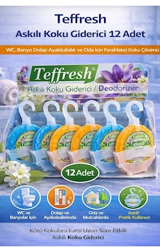 Vexor Teffresh Askılı Koku Giderici 12 Adet Wc Banyo Dolap Ayakkabılık Ve Oda İçin Askılı Ortam Koku Vexor Teffresh Askılı Koku Giderici 12 Adet Wc Banyo Dolap Ayakkabılık Ve Oda İçin Askılı Ortam Koku