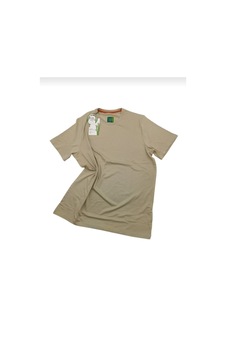 Jiber 334 Erkek Bamboo Yuvarlak Yaka Kısa Kol T-shirt 1 Adet Krem