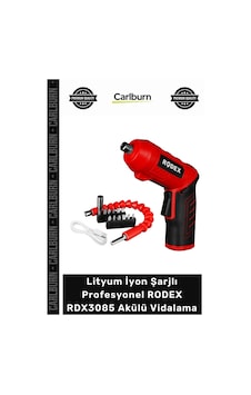 Lityum İyon Şarjlı Profesyonel Kompakt Ergonomik Tasarım Rodex Rdx3085 Akülü Vidalama Lityum İyon Şarjlı Profesyonel Kompakt Ergonomik Tasarım Rodex Rdx3085 Akülü Vidalama