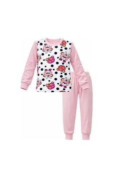 Kız Çocuk Pamuklu Desenli Pijama Takımı 6068-12 Toz Pembe Toz Pembe Kız Çocuk Pamuklu Desenli Pijama Takımı 6068-12 Toz Pembe Toz Pembe