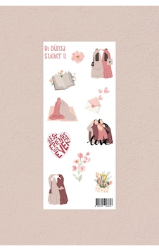 M12 - Ahirete Kadar Yolumuz Var - İslami Sticker Paketi Çok Renkli