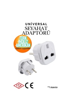 Universal Seyahat Adaptörü - Türk İngiliz Amerikan Fiş Priz Dönüştürücü Çevirici