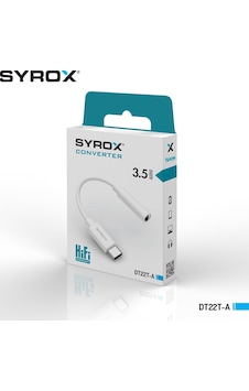 Syrox Dt22t-a Type-c Kulaklık Çevirici & Dönüştürücü Aparatı 3.5mm Jack Syrox Dt22t-a Type-c Kulaklık Çevirici & Dönüştürücü Aparatı 3.5mm Jack