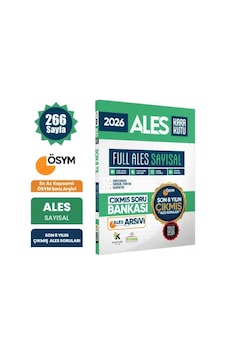 2026 Full Ales Sayısal Ösym Çıkmış Soru Bankası Son 8 Yıl Sadece Ales Pdf/video Çözüm