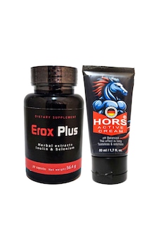 Eroxplus Erkeklere 30lu Özel Kaps + Hors Active Cream 50 Ml Erkek Katılaştırıcı Eroxplus Erkeklere 30lu Özel Kaps + Hors Active Cream 50 Ml Erkek Katılaştırıcı