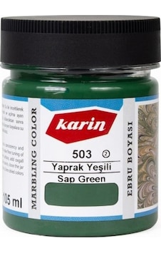 Karin Ezilmiş Ebru Boyası 105Ml 503 Yaprak Yeşili Karin Ezilmiş Ebru Boyası 105Ml 503 Yaprak Yeşili